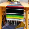 Manta de Bandera de Mesa Mexicana Personalizada Mantel de Fiesta Mantel Tejido Manta con Borlas Mantel Mexicano Manta Rayada de Colores Lote