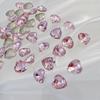 Celebridade da Internet Rosa Base Pontiaguda Diamante de Formato Especial Nail Art Diamante Gelo Rosa Transparente Cubo de Açúcar Coração Torto Quadrado Gordo Cristal de Vidro Acessórios de Nail Art