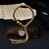 Pulsera Original Tejida a Mano con Nudo Vajra Thangka Ocho Deidades Guardianas Pulsera de Tara Verde Sala de Transmisión en Vivo