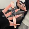 Piezas Metálicas Curvas de Diamante de Tres Hojas con Goteo de Pegamento Correa para Reloj Inteligente Xiaomi Mi Band 8/9 Pulsera