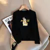 Bestseller de Almacén Lightning Marca de Moda Camiseta de Manga Larga para Mujer 2026 Otoño Invierno Holgada Gato Versátil Top de Pareja Transfronterizo Comercio Exterior