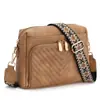 Bolso Cruzado Nuevo Estilo Comercio Exterior con Rombo Texturizado para Mujer, Bolso de Hombro Versátil de Moda, Correa Ancha Casual al Hombro, Bolso Grande de Capacidad para Mujer