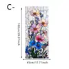 Adesivo Eletrostático de Vidro a Laser Estilo Tulipa Floral para Decoração de Janela de Casa, Banheiro, Cozinha Arte Monet Anti-Espionagem
