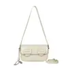 Bolso cruzado de moda nuevo de nicho coreano para mujer, bolso cuadrado pequeño simple y versátil, bolso de hombro para el antebrazo casual para ir al trabajo