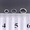 Venta al por mayor del fabricante 3.5-6.0 mm Anilla Doble para Señuelo Acero Inoxidable Anilla Doble Chapada en Níquel Anilla Conectora Giratoria Accesorios para Señuelos