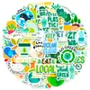 50 Piezas de Pegatinas de Graffiti de Protección Ambiental para Coches, Cuadernos, Guitarras, Patinetas, Motocicletas y Pegatinas de Decoración para Coches