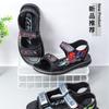 Sandalias de playa de verano para estudiantes, venta al por mayor, sandalias de dibujos animados para niños, sandalias de velcro cómodas y transpirables para el hogar.