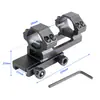 Braçadeira de tubo de peça única de 25,4 mm braçadeira de tubo aiming braçadeira de tubo slot de cartão de 11 mm/21 mm mira espelho braçadeira de tubo de peça única suporte de extensão traseira braçadeira de tubo