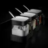Set de Cajas de Condimentos Combinación para el Hogar Caja de Almacenamiento de Cocina Frasco Botella de Condimento Salero Condimento Condimento Frasco a Prueba de Humedad