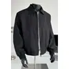 Cleanfit Chaqueta Bomber Corta para Hombre Retro Americano Primavera Moderna Solapa Casual Fresca Top