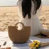 Bolso de Mano con Letra al por Mayor Bolso Tejido Casual 2023 Nuevo Bolso Cruzado Pequeño Bolso de Paja para Llevar en la Mano al Aire Libre Bolso para Mujer