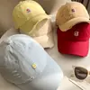 Gorra de Béisbol con Letra para Mujer con Visera Ancha, Hace que la Cara Parezca Más Pequeña, Gorra Azul Tipo Pico, Versátil Estilo Coreano Sombrero de Copa Suave