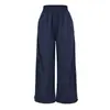 Calça Esportiva de Secagem Rápida com Pernas Largas para Mulheres 2026 Verão Fina Jogger Calça de Caminhada Proteção Solar Roupa de Trabalho Calça Reta Casual