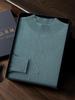 Suéter de cachemira de otoño e invierno para hombre, cuello medio alto, casual, de negocios, holgado, jersey de punto de cachemira pura, camisa básica para hombre