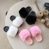 Nuevas Pantuflas Peludas de Otoño e Invierno para Niños para Usar Afuera Antideslizantes Engrosadas Cálidas Eva para Niños y Niñas Pantuflas para Bebé Algodón