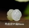 Jade Hetian Natural y Cuentas Cubo de Loto Titian Accesorios Pequeños Cuentas de Doble Loto Pulsera Collar Wen Play Cuentas DIY Accesorios
