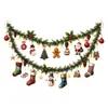 Calcetines de Navidad Cesta Colgante Pegatina de Vidrio Sala de Estar Balcón Ventana Decoración Festiva Pegatina Estática PVC Ambiente Hombre de Jengibre