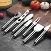Set de Cuchillos para Queso de Acero Inoxidable Cuchillo para Mantequilla y Queso Cortador de Queso Cuchillo para Mantequilla Herramientas de Repostería