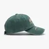 Boné de Baseball Casual com Proteção Solar, Estilo de Rua Tendência Outono/Primavera para Casais, Algodão Lavado Desbotado, Bordado de Letras, Top Macio, Retrô