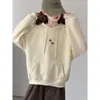 Conjunto de Sudadera con Capucha de Otoño para Niñas, Nuevo Modelo Estilo Universitario, Sudadera Pullover, Top para Estudiantes Primavera y Otoño, Pantalones de Pierna Ancha, Pantalones Largos de Algodón
