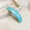 Corea del Sur Pinza de Resorte de Ácido Acético Pinza Simple para el Cabello para Mujeres Parte Posterior de la Cabeza Pinza Curva Cola de Ponda Horizontal Pasador Adorno para el Cabello Pinza de Una Palabra