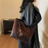 2025 Novo Estilo Popular de Inverno Splicing Bolsa Tote de Grande Capacidade Feminina de Alta Qualidade Fosca Moda Bolsa de Ombro