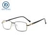 Nuevas monturas para gafas Defeng con borde cruzado, monturas para gafas para miopía, monturas para gafas de negocios con espejo plano y pata de resorte cuadrada TR90 20221