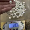 Fundo Plano Alto Brilho Semicircular ABS Imitação Pérola DIY Acessórios para Joias Feitas à Mão Embellishments de Aplicação Lateral Pérolas para Unhas Contas Soltas