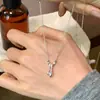 Colar Simples e Versátil com Pingente de Gota d'Água para Mulheres, Tendência da Moda de Personalidade Exquisita de Nicho Corrente de Pescoço de Moda de Alta Qualidade Corrente para Clavícula