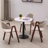 Mesa de recepción de negociación y combinación de silla para recepción de negocios, ocio, simple, creativa, tienda de té con leche, cafetería, mesa redonda pequeña, silla de comedor