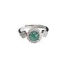 Anillo de Jade Grado A Natural Guan Yu Anillo de Jade Agua Azul Hielo Joyería Transmisión en Vivo Venta Caliente Venta al por Mayor S4112301