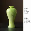 Jarrón pequeño de cerámica pintado a mano Decoraciones para salón de té/mesa de té Adornos para ceremonia del té Juego de flores hidropónicas Disposición de mesa de té Mini inserto floral