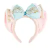 Diadema de Mickey de Parque de Atracciones para Niñas y Adultos, Diadema de Orejas con Lazo Grande, Accesorio para el Cabello con Elementos de Dibujos Animados