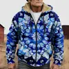 Chaqueta de Algodón Gruesa con Forro de Polar Estilo Étnico Camuflaje Transfronterizo 2025 con Cremallera y Bolsillos de Parche para Abrigo