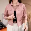 Camisa Fashion 2026 Camisa Nova Estilo Hot Girl Jaqueta Fina Feminina Exquisita Puro Desejo Slim Fit Manga Longa Temperamento Top de Outono