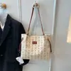 Nova Bolsa de Ombro da Moda Tendência para Mulheres, Bolsa de Mão Texturizada Casual Versátil com Bolsa Tote de Grande Capacidade