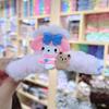 Presilha infantil menina fofa morango urso tubarão presilha para o topo da cabeça de menina pelúcia desenho animado presilha acessório de cabelo para cabeça