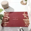 Felpudo Estilo Chino Puerta de Entrada Alfombra Antideslizante Alfombrilla Resistente a la Suciedad Felpudo Famoso de Internet Felpudo para Frotar la Tierra Felpudo para Puerta de Entrada del Hogar