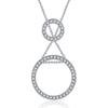 Collar de moda Joker coreano geométrico de círculo con ajuste de cordón directo de fábrica para primavera, verano, otoño e invierno, accesorios de ropa de moda para mujer