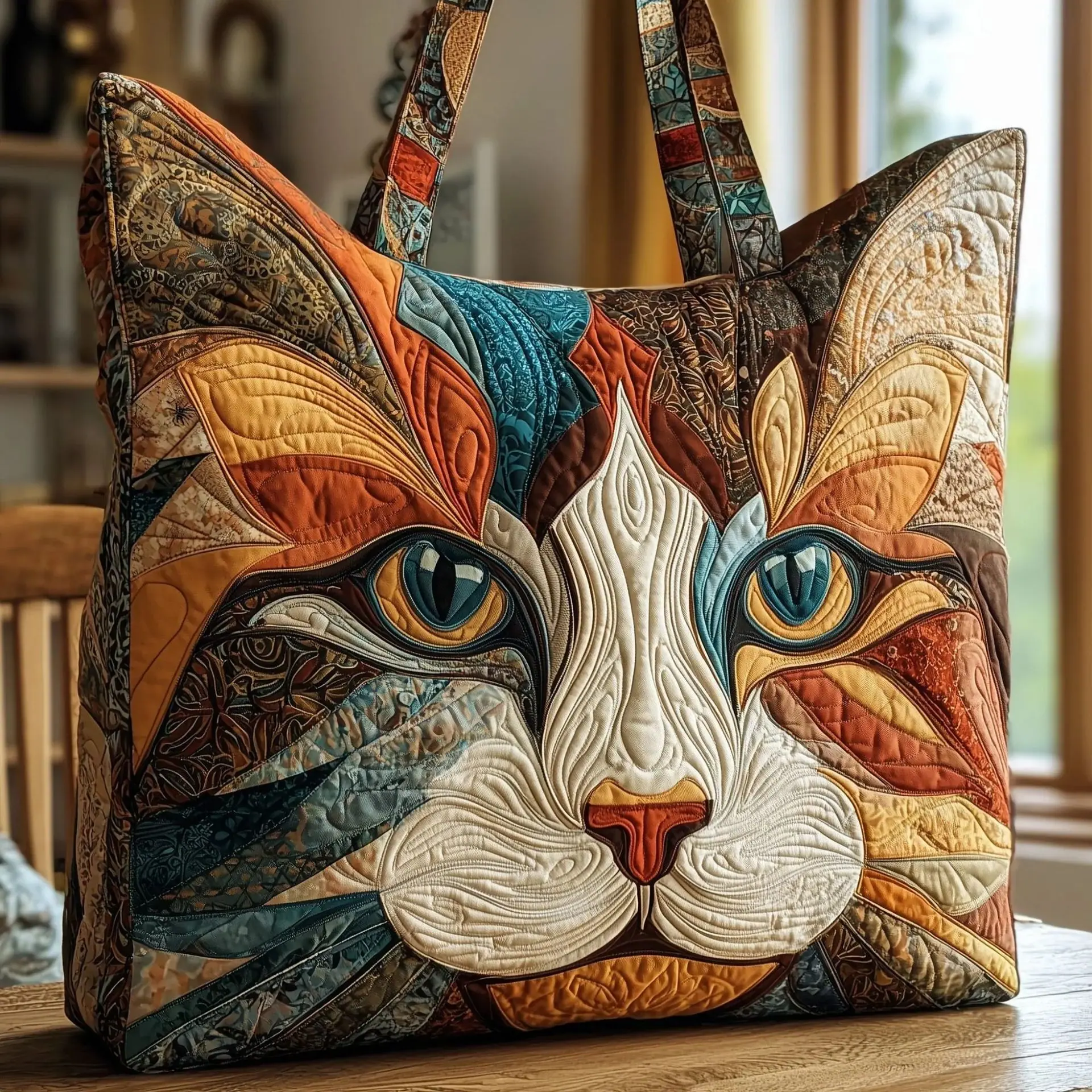 Catitude Quilted Tote Bag GFTO