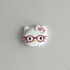 Gafas de Corazón de Dibujos Animados Gatito Creativo Hecho a Mano DIY Pegamento de Crema Zapatos Ropa Accesorios Pequeños Accesorios Materiales para Joyería Al por Mayor