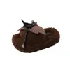 Pantuflas de Algodón para el Hogar Mujer Invierno 2026 Nuevo Estilo Haiqing Hogar Felpa Interior Doméstico Suela Plana Antideslizantes Pantuflas de Piel