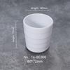 Taza de café de plástico de imitación de porcelana anticaída, taza de leche, olla caliente para hotel, tienda comercial, taza de mesa de melamina blanca, taza de té