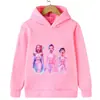 2026 Moletom com Capuz Estampado Transfronteiriço da Marca Witch Anime Novo, Fofo e Moderno para Meninos e Meninas com Forro de Fleece para Aquecimento