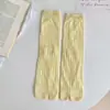 Calcetines Finos de Dos Dedos para Mujer, Calcetines de Dos Dedos, Malla Calada Japonesa para Otoño e Invierno, Calcetines de Algodón con Dedos Separados, Calcetines de Dos Dedos de Color Puro para Mujer, hasta la pantorrilla