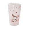 Princesa Rosa Festa de Aniversário Adulto Feliz Aniversário Carta Bronzing Dot Impresso Papel Toalha Guardanapo