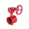 Válvula de Mariposa Ranurada para Turbina D381X-10/16Q Válvula de Mariposa Flexible de Sello Suave para Lucha contra Incendios