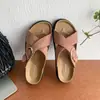 Chanclas con hebilla de tira cruzada para uso casual al aire libre, sandalias de playa tipo Birkenstock de suela gruesa para mujer, nuevo modelo verano y otoño 2026