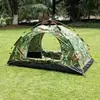 Tienda de Campaña Militar para Exteriores de una/doble capa, Impermeable y a Prueba de Mosquitos, Tienda Individual Automática para Entrenamiento de Campamento, Tienda de Pesca Ultraligera