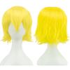 Pelo Falso Mao Niang Rizado Hacia Atrás Peluca de Cabello Universal Cos Cabello Corto Cabello de Estudiante Colorido Cabello Universal Peluca de Anime para Cosplay